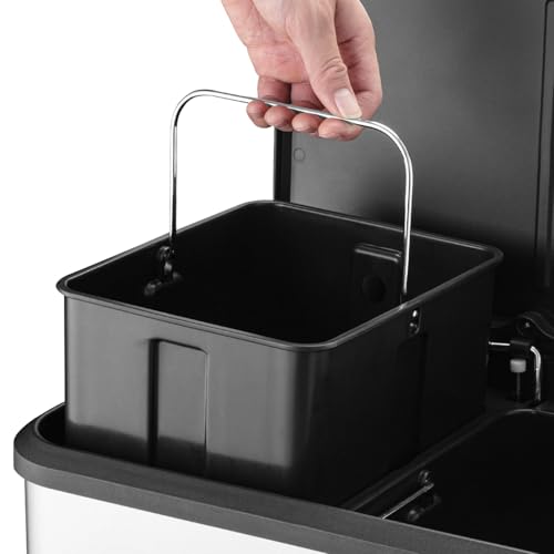 Papelera de Cocina Acero Inoxidable 8 Gal Dual miniatura 4