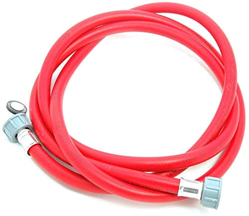 Find A Spare Universal Long Red Water Fill Inlet Pipe Feed Hose 2.5M Length Hot Water