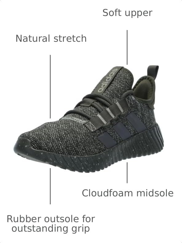 Image of Adidas Men's Kaptir 3.0, Night Cargo /Iron Metallic /Silver Pebble, 8