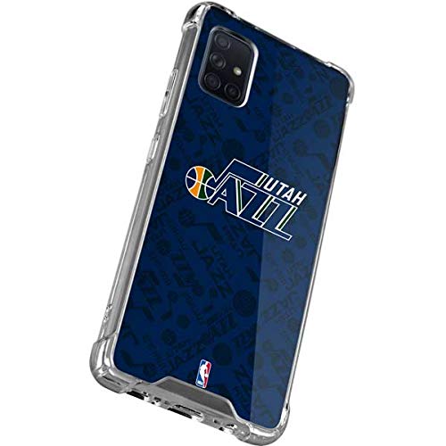 Skinit Clear Phone Case Compatible With Samsung Galaxy A71 5G - Officially Licensed Nba Utah Jazz Blast Design #TOP2