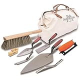 Marshalltown Werkzeugset für Maurer mit Canvas Werkzeugtasche, 15901, 508x216x343 mm, Silber