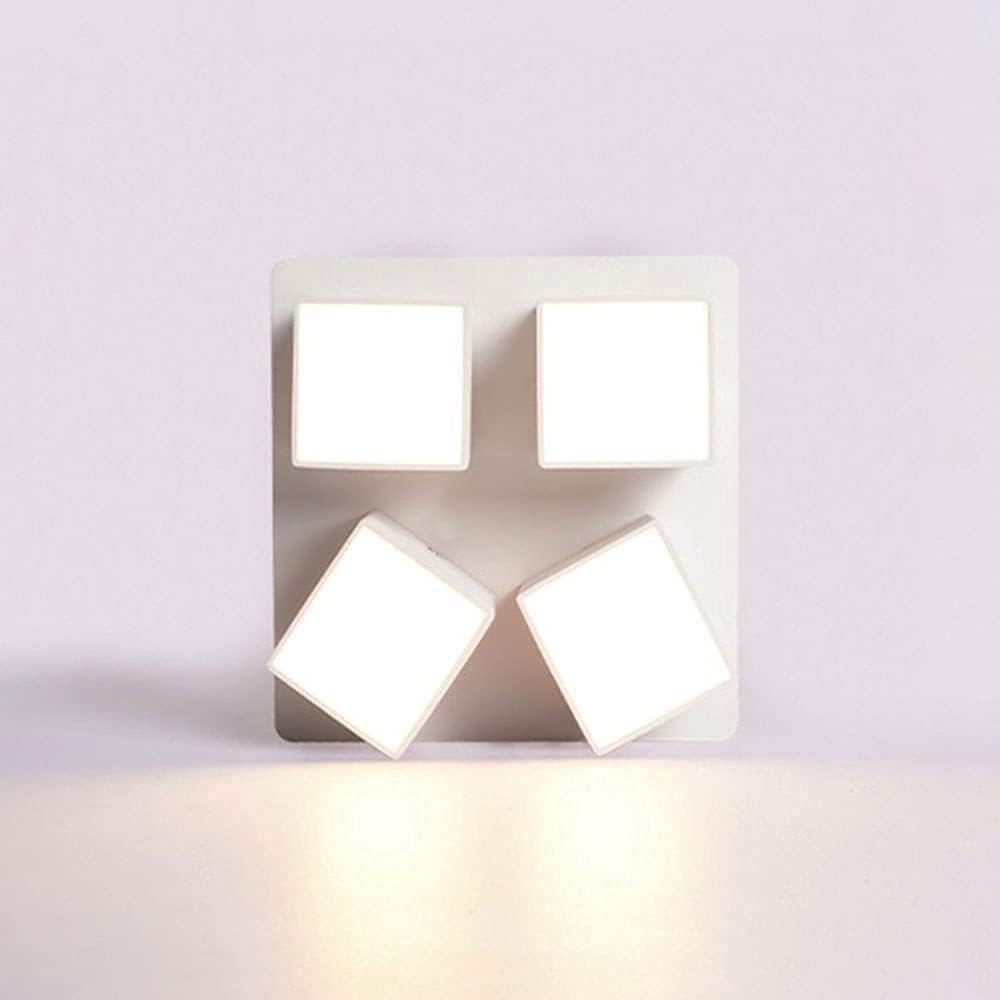 Spotlight,Led Ceiling Spotlight Fixture, 4-Light Recessed Ceiling Lighting Fixture Adjustable Flush Mount Downlight, Corridor Cloakroom Gallery Directional Spotlights Accent Lamps/3000K