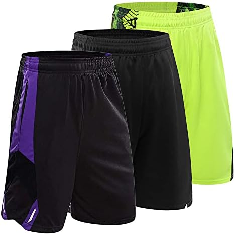 3PCS / Set Men's Running Shorts Quick Dry Running Shorts Basketball Pants Sports Pants (3pcs Short/Set13,XXL)