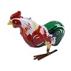 Keenso Jumping Rooster Toy, Clockwork Retro Hopping Chicken with Metal Material, for Kid's Play