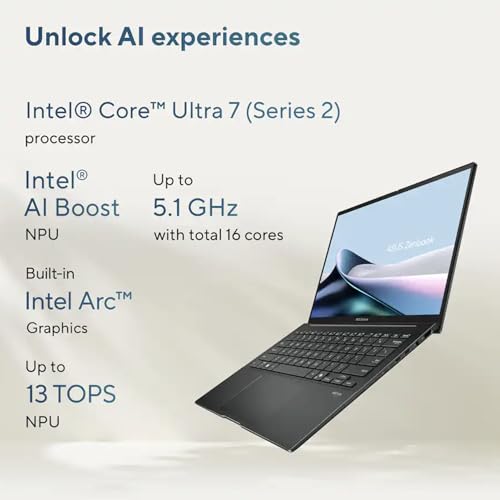 ASUS Zenbook 14 Laptop OLED táctil 16GB 2TB SSD Intel i7 miniatura 5