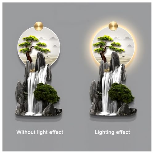 Sculpture murale 3D LED pour sublimer un grand mur vide de salon moderne