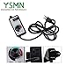 YSMN Silver Shutter Louvre ventilation fan 24in 1.65m power cord with Speed Controller Wall Mounted