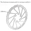GoHZQ Bike Disc Brake Rotor 160/180/203mm 2 Packs Stainless Steel Bicycle Rotors with 12 pcs Screws for Most Bicycle Road Bike Mountain Bike BMX MTB (203mm) #5