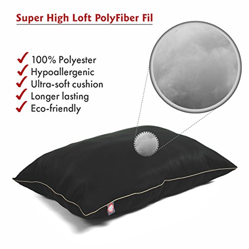 Image of Large 35x46 Super Value Dog Pet Bed - Black