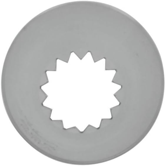 Ateco # 865 - French Star Pastry Tip .44'' Opening Diameter- Stainless Steel