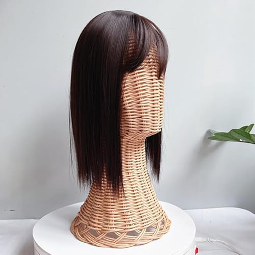 Support de table en rotin porte-chapeau et mannequin écharpe avec base stable - 8