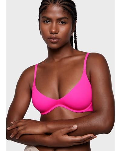 Image of INLYRIC Women's Inbarely Plus Plunge Bra - Unlined Underwire Sexy Demi Balconette Bras