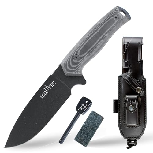 image for JEO-TEC Nº21 Bushcraft Survival Hunting Fixed Blade Knife - BOHLER N6