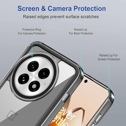 Image of Zapcase Back Case Cover for OnePlus 13 5G | Compatible for OnePlus 13 5G Back Cover | Case Cover with Camera Protection | (TPU + PC | Translucent Black)
