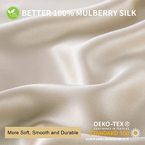 ZIMASILK 100% Mulberry Silk Pillowcase Upgraded Version for Hair and Skin Health Better Grade 6A Silk, with YKK Zipper - Image 3
