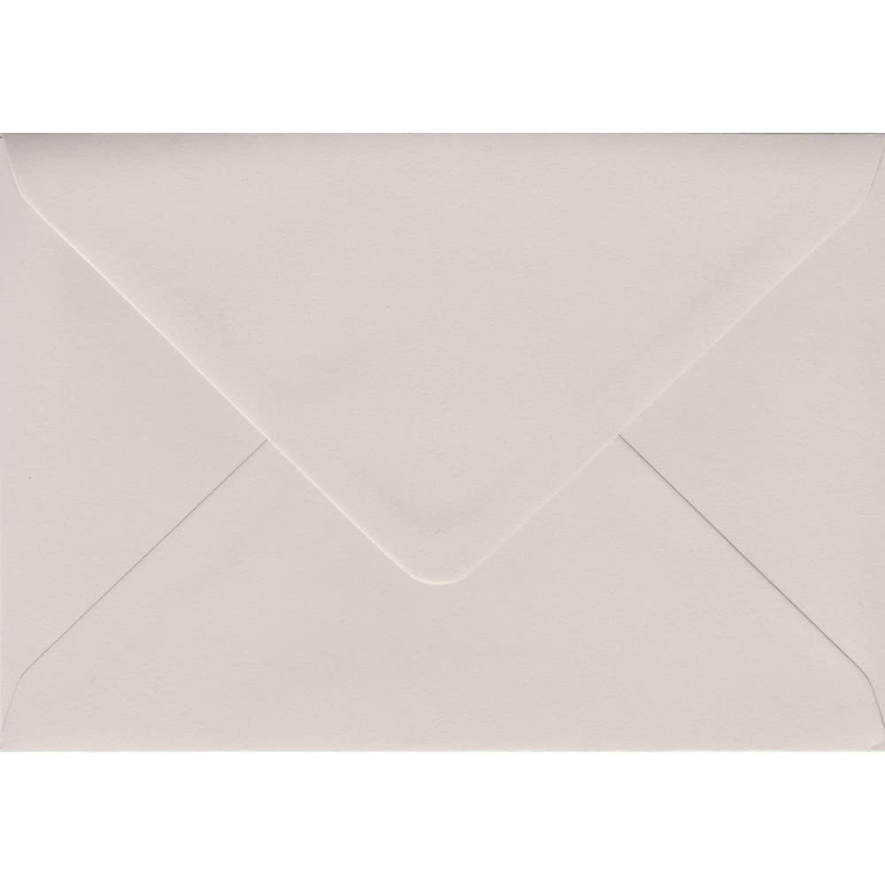 Colorplan Mist 5"x7" Neutral Envelopes. 135gsm Paper. 133mm x 184mm. Banker Gummed V-Flap Envelope. Pack of 50.