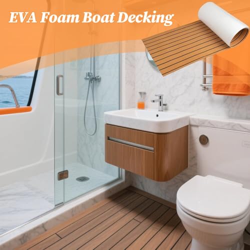 Mousse de bateau pour sol glissant avec planage de tapis de pont étanche et sûr