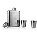 JOMSK Fiaschetta 6 Oz Portatile Hip Flask all'aperto Metallo 304 dell'anca dell'Acciaio Inossidabile Bottiglia Fiasco di Vino (Color : C1, Size : 6 oZ)