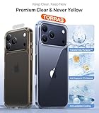 TORRAS for iPhone 17 Pro Max Case 12FT Military Grade Shockproof, Durable & Sturdy, Velvety Touch and Anti-Slip Texture, Protective for iphone 17 pro max cover, Clear - Image 5