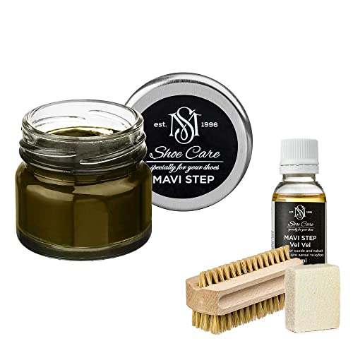 Kit entretien nubuck Aurora pour détacher les chaussures vertes