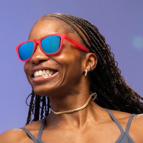 goodr Flamingos On A Booze Cruise Polarized Sunglasses for Men & Women, Medium Sized (OG), Pink Translucent Frames with Teal Mirored Reflective Lens, UV400 Protection, No Slip, No Bounce4