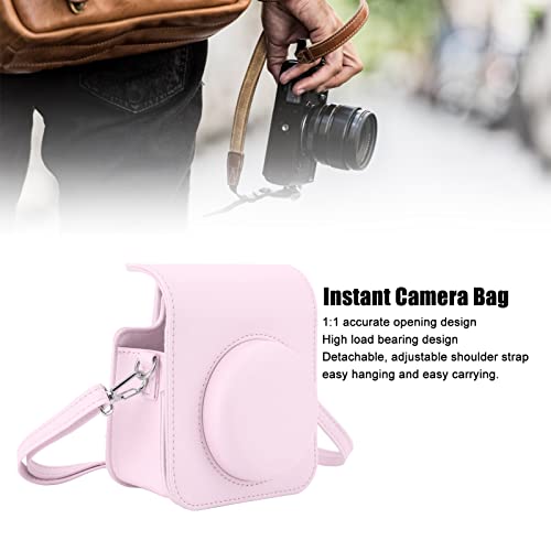 Protective Case for Mini 12 Instant Camera, PU Leather Camera Lens Guard with and Adjustable Shoulder Strap - Image 2