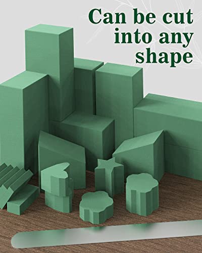 Floral Foam Blocks 10 Pack Green Wet Florist Foam Block For Flower Arrangement And Event Decorations (8.6" L X 4.1" W X 2.75" H) #TOP2
