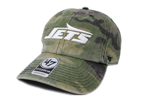 47 Brand (�t�H�[�e�B�[�Z�u���u�����h) �L���b�v ���� 47 CLEAN UP NFL NEW YORK JETS �j���[���[�N �W�F�b�c 1��