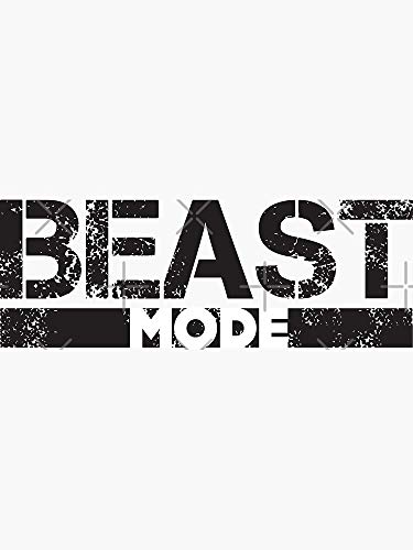 Beast Mode Sticker - Sticker Graphic - Auto, Wall, Laptop, Cell, Truck Sticker for Windows, Cars, Trucks