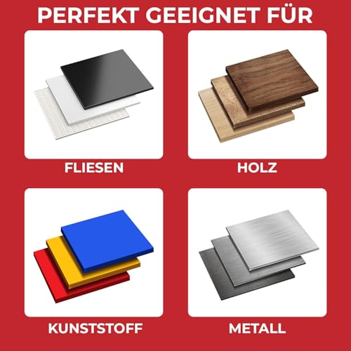 SCHWABENBACH® Mehrzweckbohrer Set 7tlg - Bit Aufnahme 6,3mm, 6-Kant Aufnahme, Bohrer für Beton, Holz, Metall und Kunststoff, Robust und Langlebig, Für alle Bohrmaschinen geeignet