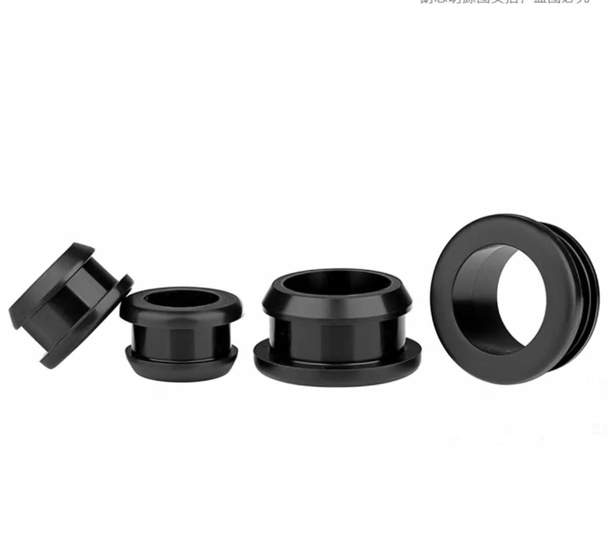 10 tappi in gomma nera con occhielli da 4,5 mm a 60,6 mm di diametro, per guarnizioni in gomma da cucina (44,6 mm)