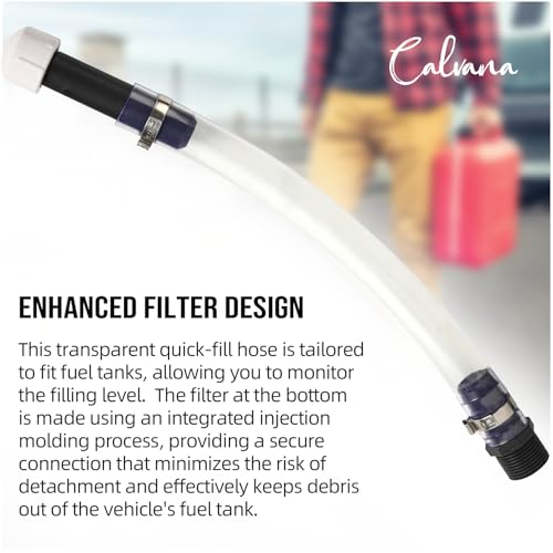Image of Calvana Racing Fuel Jug Hose 3044 Replacement Kit with 2 Fuel Hoses, 2 Elbow Adapters,Compatible with VP Racing Fuel Jug,5.5 and 10 Gallon Fuel Cans,Diesel Fuel Can,Dirt Bike & Motorcycle Accessories