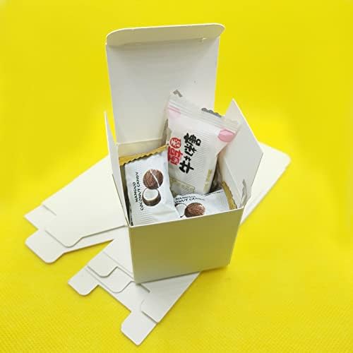 White Gift Boxes with Lids - Small Cardboard Paper Present Boxes for Wedding Birthday Christmas Party SC555