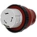 Valterra A10-1550DAVP Mighty Cord Detachable Adapter Plug - 15AM to 50AF, Red (Carded)