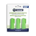 Canosept Dental Care Dog Toothbrush (3 pieces) - dog finger toothbrush dog teeth cleaning products - plaque remover for dogs teeth - dog breath freshener - plaque off for dogs