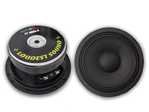 COPPIA LS MW6.4 Mid woofer 16 cm audio 165mm auto medio bassi alta efficienza