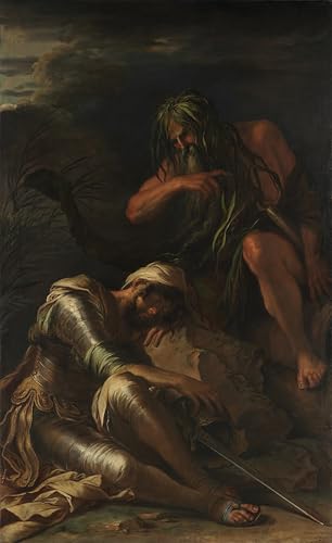 Art Mural Toile Peinture Abstrait Salvator Rosa Déco Salon Bureau 60x90