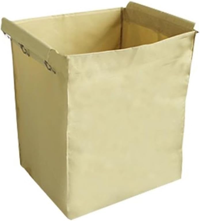 Laundry Basket Replacement Bag, Waterproof Oxford Cloth, Thickened Cleaning Cart Liner, Machine Washable with Metal Hooks