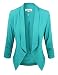 makeitmint Women's Unique Pastel Open Spring Jacket Blazer