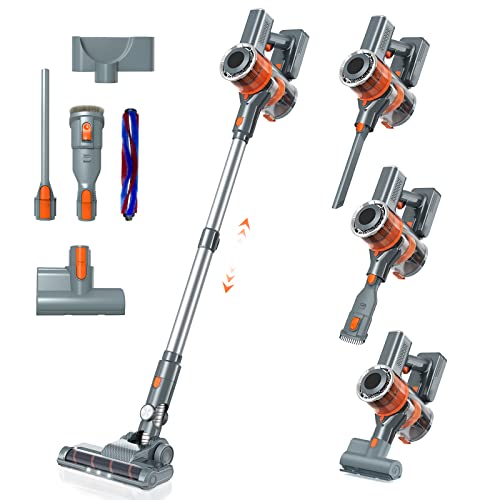 Yesmae Cordless Vacuum Cleaner, Stick Vacuum With 28Kpa Powerful Suction, 350W Brushless Motor, Up To 50Mins Runtime, Led Display, 8 In 1 Lightweight Handheld Vacuum #TOP29