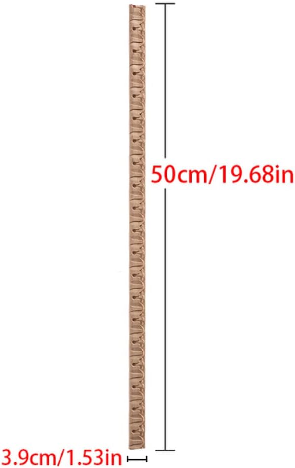 Wood Carved Corner Onlay Applique Unpainted Frame Cupboard Cabinet Decal for Home Furniture Decor Craft,XT2,3.9