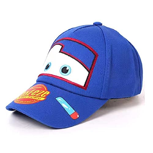 [sunkids] カーズ スパイパウ パトロール キャップ 帽子 子供 46cm-54cm 調整可能 コーデ アクセント キュート 上品(青)