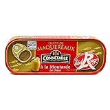 GOÛT TRADITIONNEL - Filets de maquereau rouge préparés à la moutarde de Dijon pour une saveur authentique et équilibrée