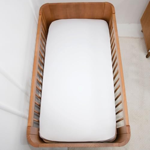 Capa Protetora Lençol Superior Para Colchão Berço Impermeável Padrão Americano Baby Cor Branco Unise