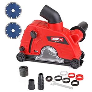 Aidelife Caperuza de aspiraciÃ³n para amoladoras con 2x Disco de corte de diamante de 125 mm