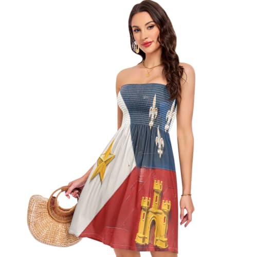 Robe d'été sans bretelles douce l'esprit de liberté acadienne au cœur de vos vacances