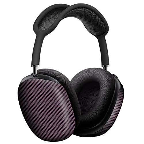 AirPods Max Carbon-Hülle, Monocarbon Kohlefaser-Hülle für AirPods Max, kratzfest, schlanke AirPods Max Kopfhörer-Abdeckung, Violett Cover