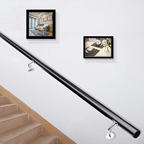 New Deal Happybuy Stair Handrail 10ft Length, Stair Rail Aluminum, Modern Handrails for Stairs 200lbs Load Capacity Stairway Railing, Long Steel Pipes Hand Rails for Indoor Outdoor Stairs Wall Mount Staircase New Deal Happybuy Stair Handrail 10ft Length, Stair Rail Aluminum, Modern Handrails for Stairs 200lbs Load Capacity Stairway Railing, Long Steel Pipes Hand Rails for Indoor Outdoor Stairs Wall Mount Staircase