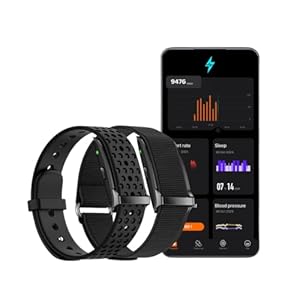 Volt Fitness Tracker, Smart Watch with 40-Day Battery Life, IP68 Water Resistant, Sleep and Heart Rate Monitor, Activity Tracking, iOS and Android Compatible, Black