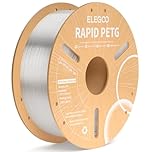 ELEGOO Rapid PETG Filament 1.75mm Transparent 1KG, High Speed Up to 600mm/s 3D Printer Filament Dimensional Accuracy +/- 0.02 mm, 1kg Cardboard Spool(2.2lbs) Fits for Most FDM 3D Printers